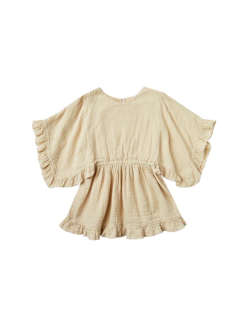 Rylee + Cru ruffled kaftan dress beach cover up gauze 2-3 years